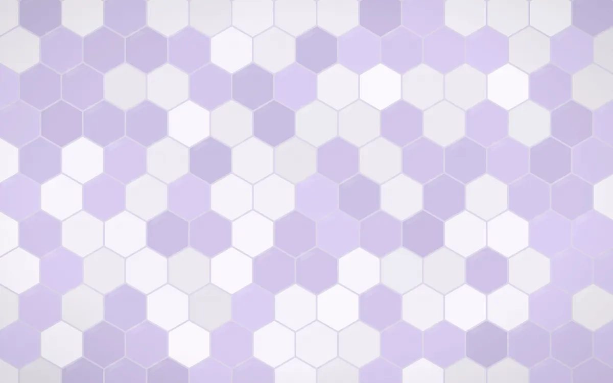 Provence Hex Tiles — light white and purple tile background
