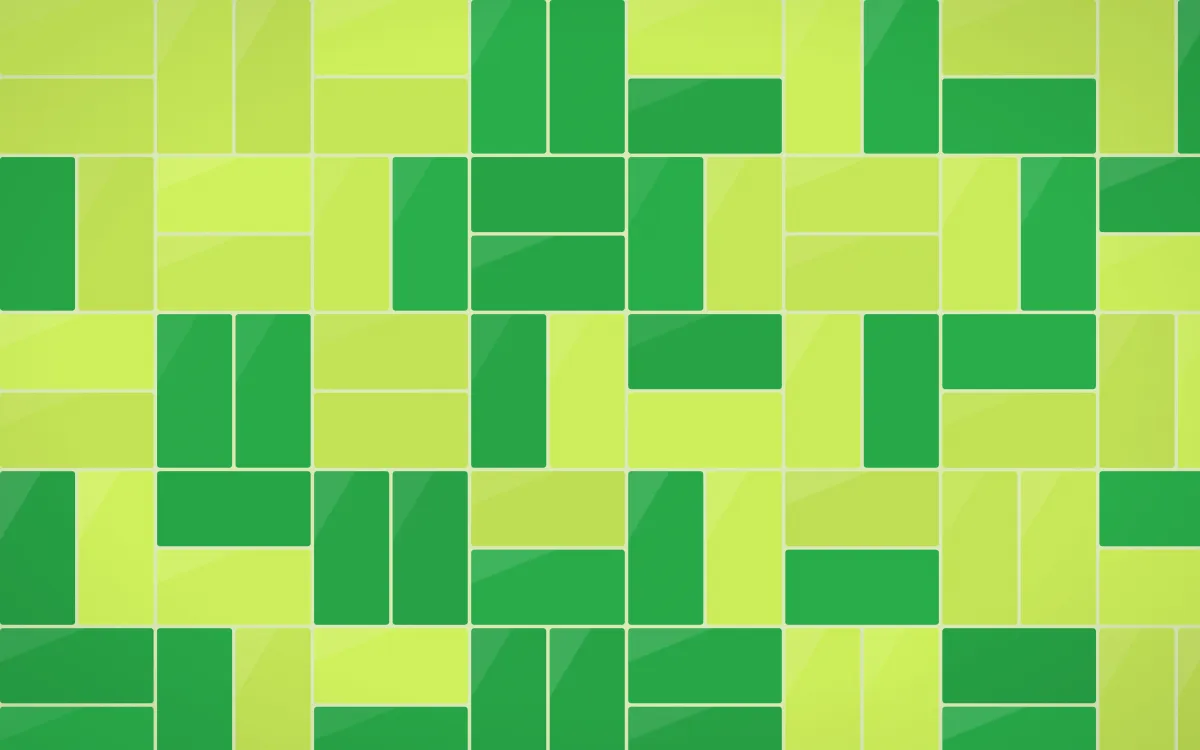 Rio Carnival Basketweave Tiles — colourful green tile background