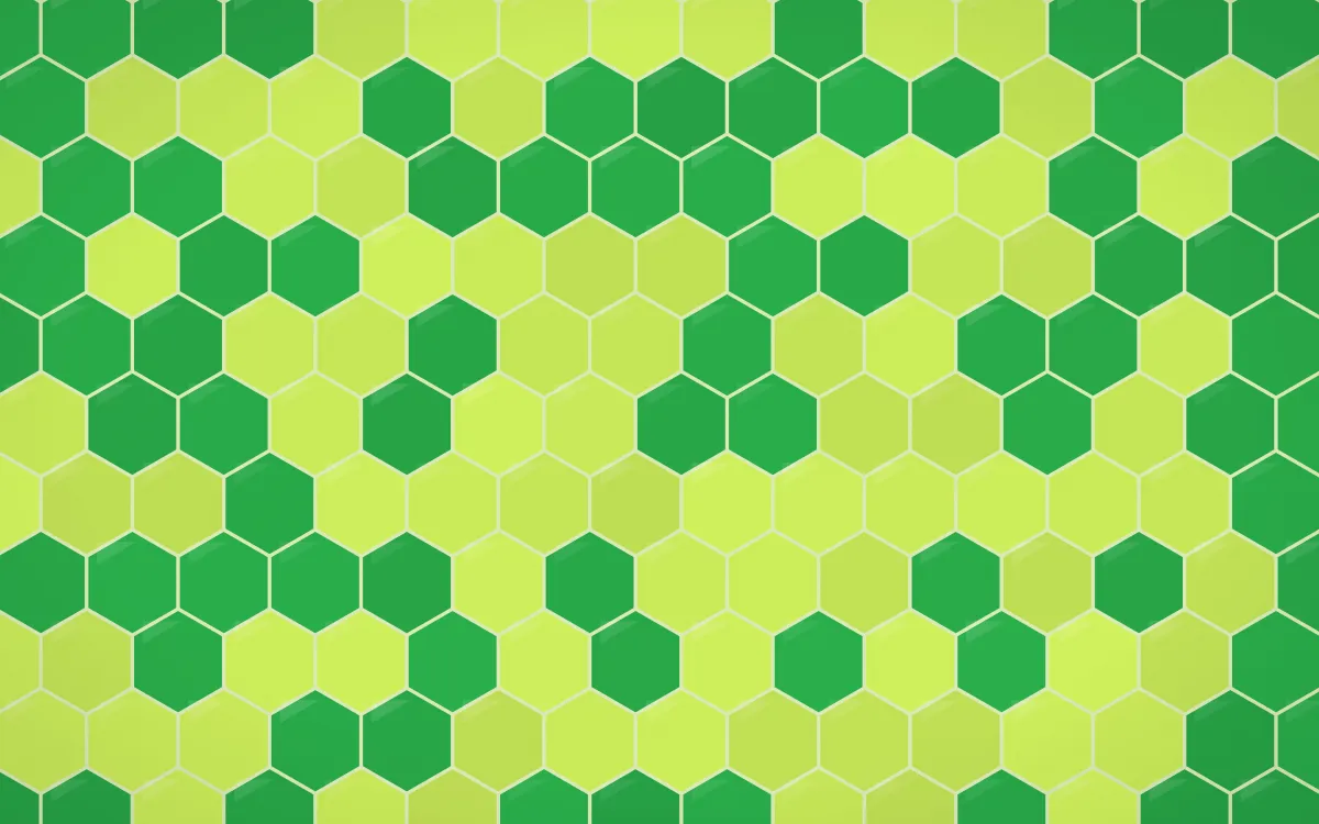 Rio Carnival Hex Tiles — colourful green tile background