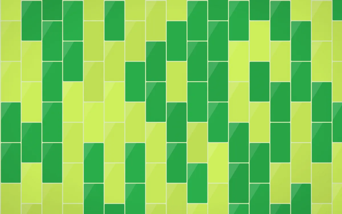 Rio Carnival Stacked Tiles — colourful green tile background