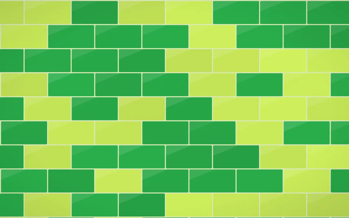 Rio Carnival Subway Tiles — colourful green tile background