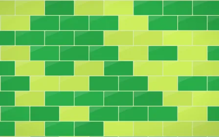 Rio Carnival Subway Tiles — colourful green tile background