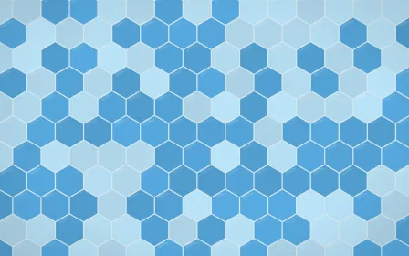 Côte d'Azur Hex Tiles — colourful blue tile background
