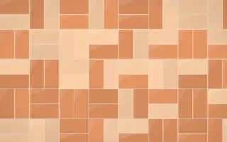 Sahara Dusk Basketweave Tiles — colourful orange and beige tile background
