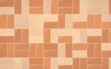Sahara Dusk Basketweave Tiles — colourful orange and beige tile background