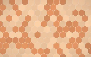 Sahara Dusk Hex Tiles — colourful orange and beige tile background
