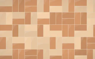 Santa Fe Adobe Basketweave Tiles — colourful beige and orange tile background