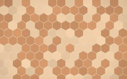Santa Fe Adobe Hex Tiles — colourful beige and orange tile background