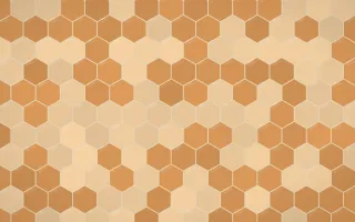 Savanna Clay Hex Tiles — colourful orange and beige tile background