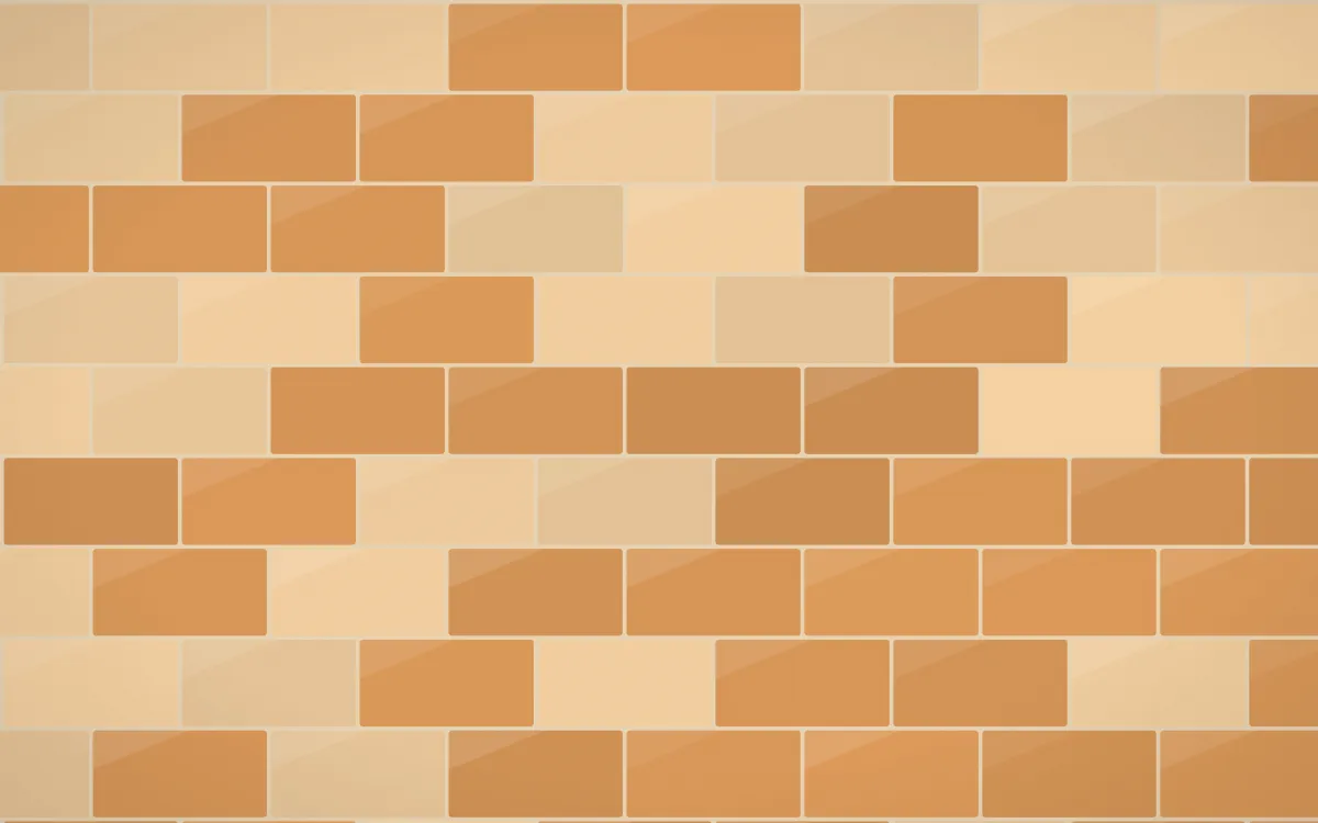 Savanna Clay Subway Tiles — colourful orange and beige tile background