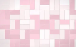 Seoul Blossom Basketweave Tiles — light white, pink and red tile background