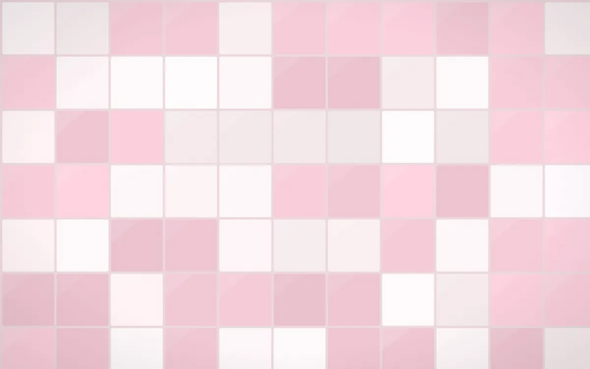 Seoul Blossom Square Tiles — light white, pink and red tile background