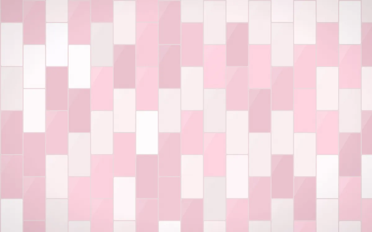 Seoul Blossom Stacked Tiles — light white, pink and red tile background