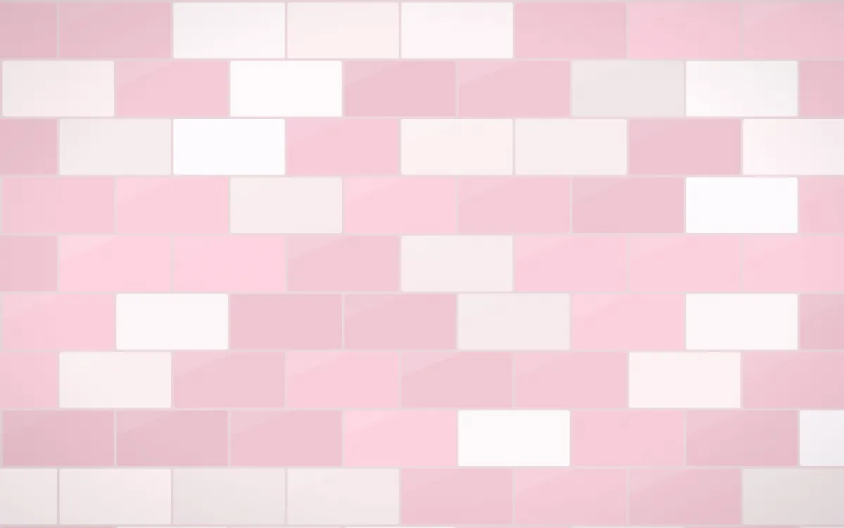 Seoul Blossom Subway Tiles — light white, pink and red tile background