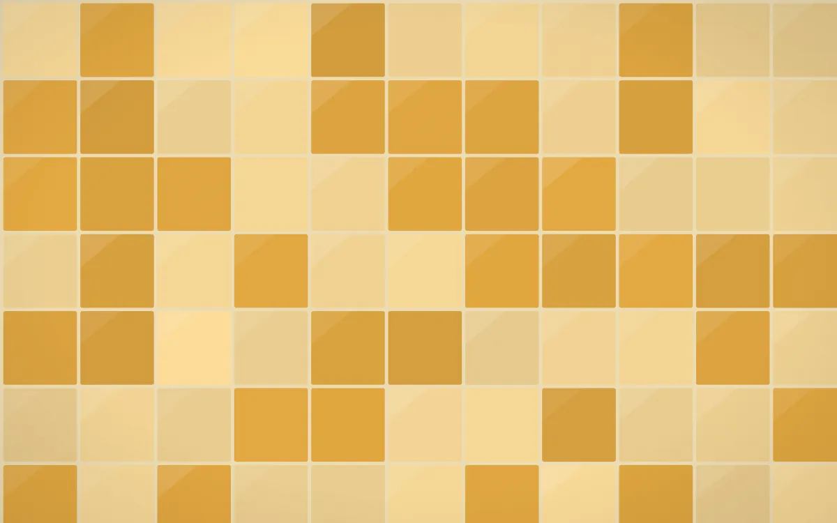 Sevilla Ochre Square Tiles — colourful yellow, gold and beige tile background