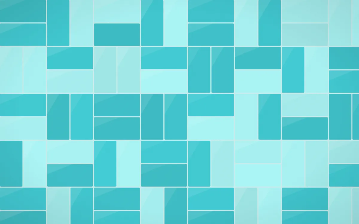 Tahiti Lagoon Basketweave Tiles — colourful teal tile background