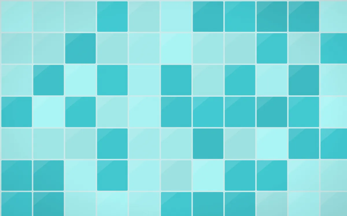 Tahiti Lagoon Square Tiles — colourful teal tile background