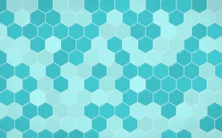 Tahiti Lagoon Hex Tiles — colourful teal tile background