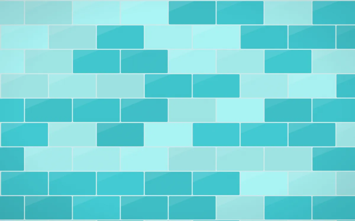 Tahiti Lagoon Subway Tiles — colourful teal tile background