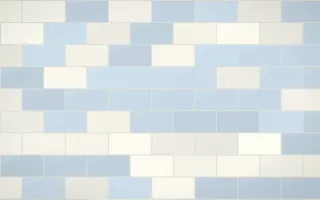Talavera Puebla Subway Tiles — light white, blue and grey tile background