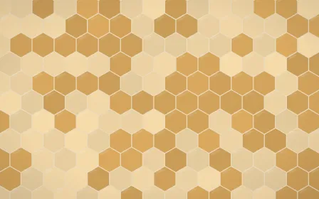 Tuscany Sun Hex Tiles — colourful beige and orange tile background