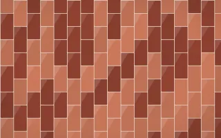 Venetian Rosso Stacked Tiles — dark orange, brown and beige tile background