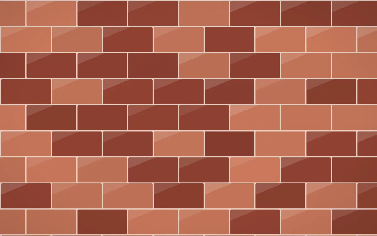 Venetian Rosso Subway Tiles — dark orange, brown and beige tile background