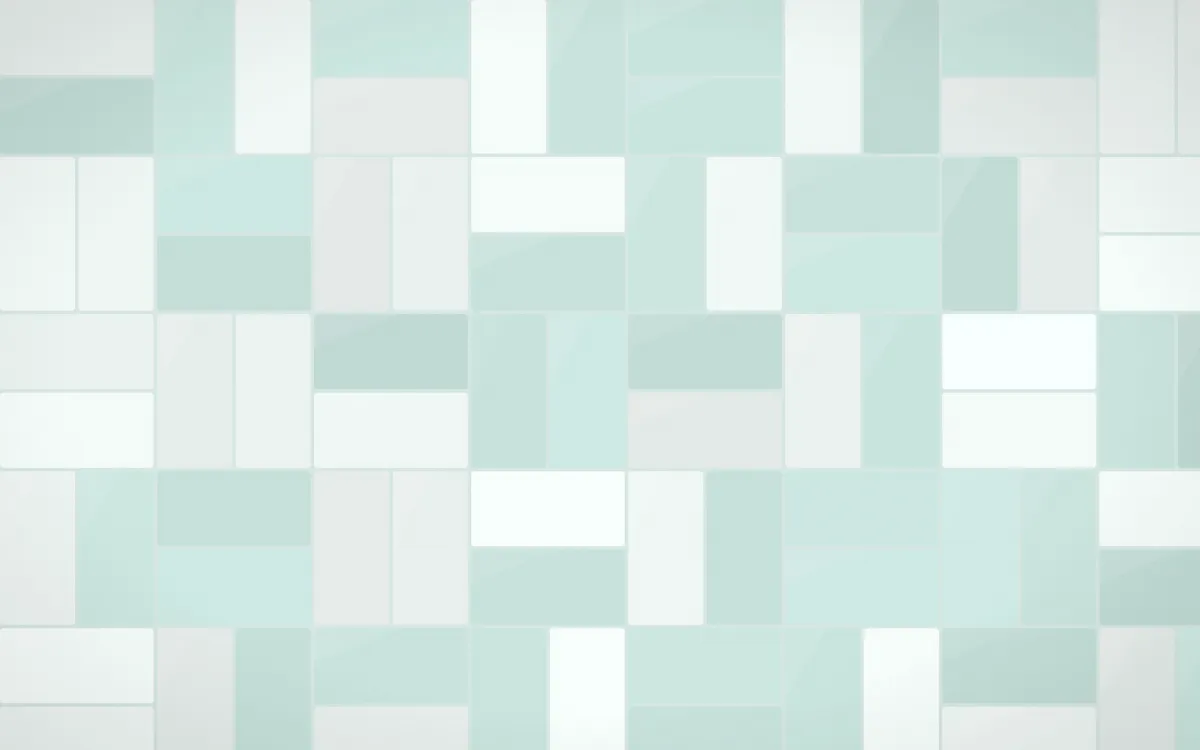 Winter Palace Basketweave Tiles — light white and teal tile background