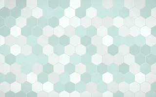 Winter Palace Hex Tiles — light white and teal tile background