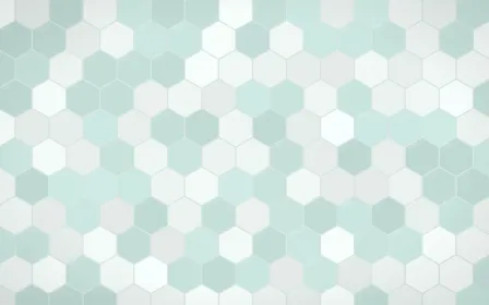 Winter Palace Hex Tiles — light white and teal tile background