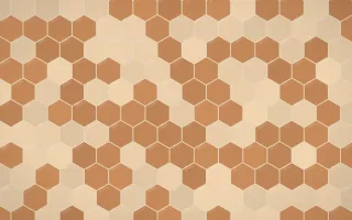Zanzibar Spice Hex Tiles — colourful beige and orange tile background