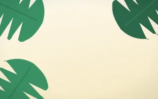 Cabana Shade II — light green and white tropical background, variation II