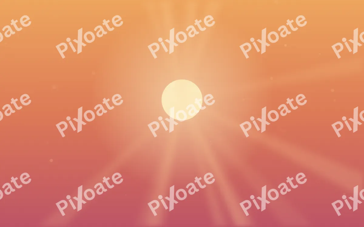 Coconut Sunset — colourful orange and red tropical background