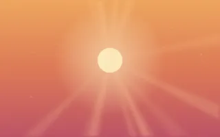 Coconut Sunset — colourful orange and red tropical background