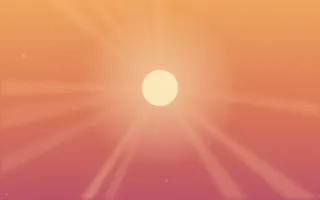 Coconut Sunset II — colourful orange and red tropical background, variation II
