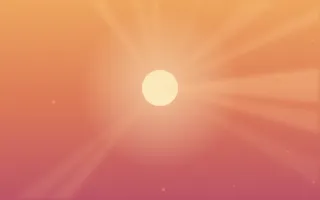 Coconut Sunset III — colourful orange and red tropical background, variation III