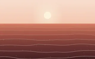Coral Sea — light orange, red and beige tropical background