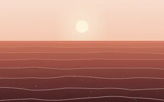 Coral Sea II — light orange, red and beige tropical background, variation II