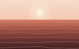 Coral Sea III — light orange, red and beige tropical background, variation III