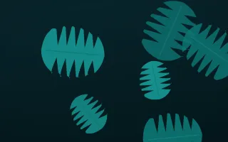 Deep Lagoon Leaves — dark teal and black tropical background