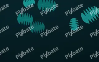Deep Lagoon Leaves II — dark teal and black tropical background, variation II