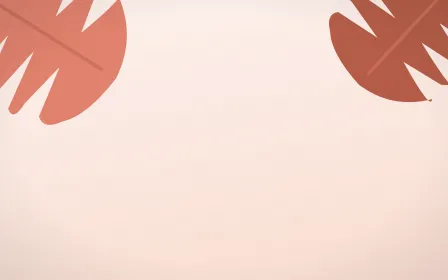 Guava Grove — light red and white tropical background
