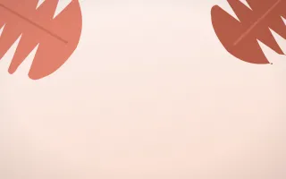 Guava Grove II — light red and white tropical background, variation II