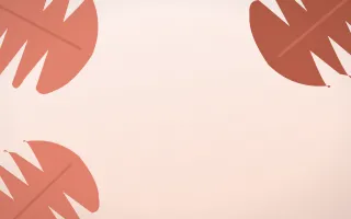 Guava Grove III — light red and white tropical background, variation III