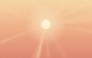 Island Dawn — light orange tropical background