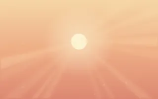 Island Dawn III — light orange tropical background, variation III