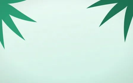 Island Noon — light green and white tropical background