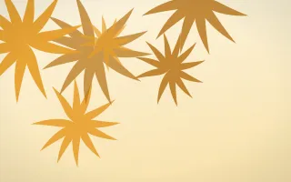Mango Grove — colourful orange, brown and beige tropical background