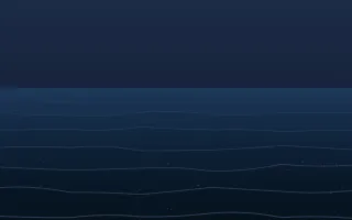 Midnight Tide II — dark blue tropical background, variation II