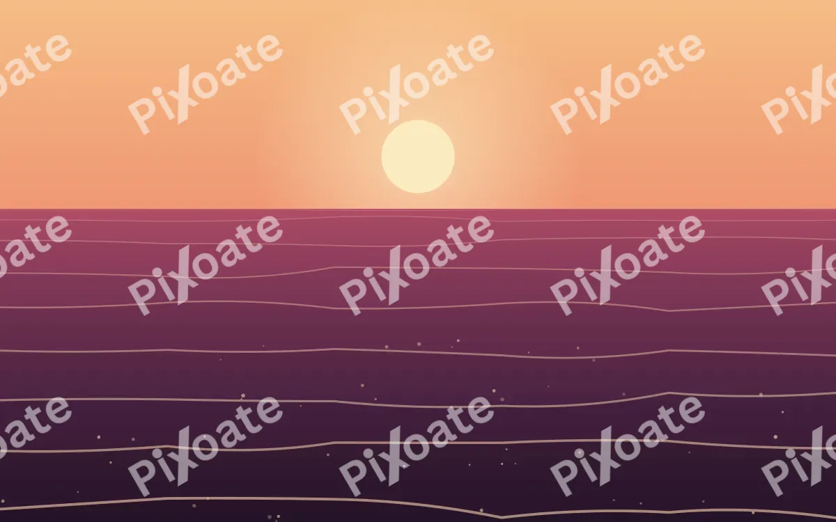 Sunset Surf — colourful pink and orange tropical background